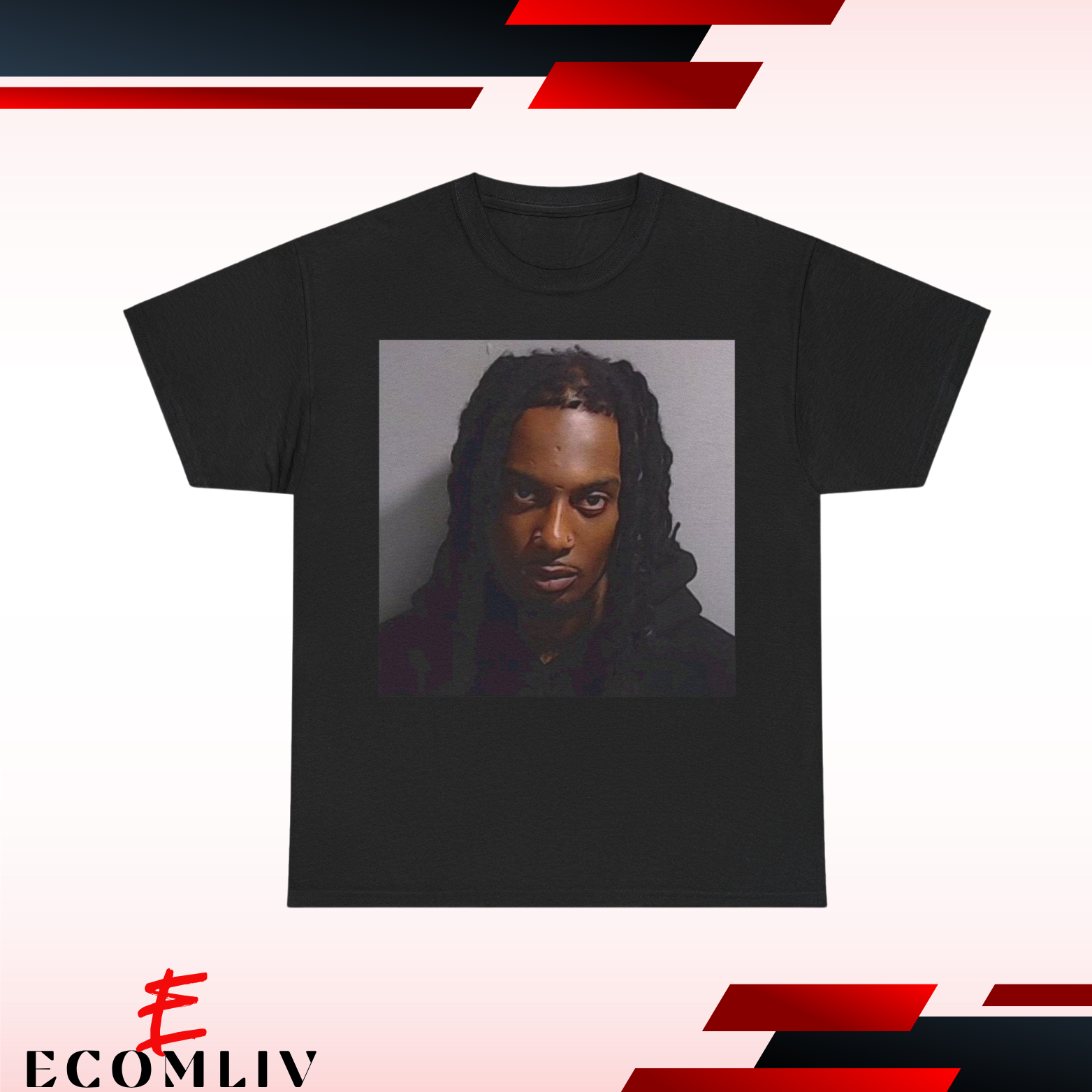 Playboi Carti Mugshot Tee, Album Tour Merch T-Shirt
